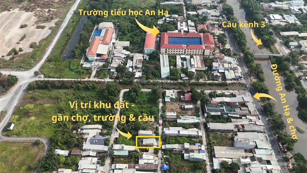 Nhà có 3 phòng trọ  mặt tiền 12m  có thể chia 3 nền  kdc sầm uất  gần trường tiểu học an hạ