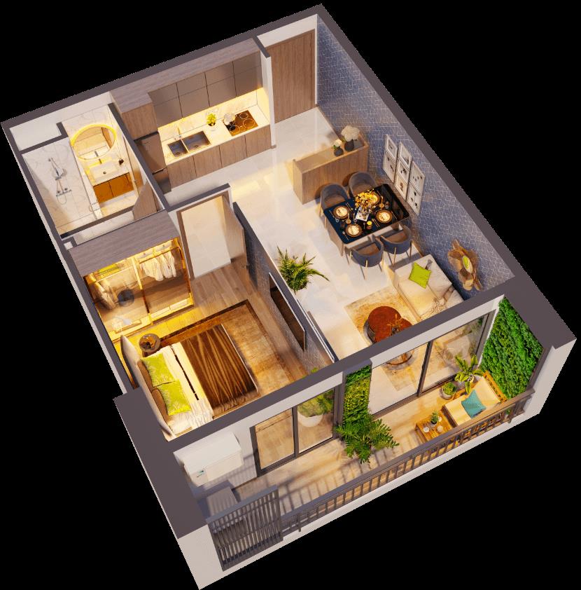 Cần bán căn hộ the glory, midori park 2pn 75.91m2, 3.4 tỷ (suất nnn)