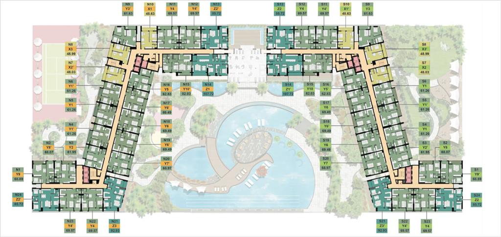 Cần bán căn hộ the glory, midori park 2pn 75.91m2, 3.4 tỷ (suất nnn)