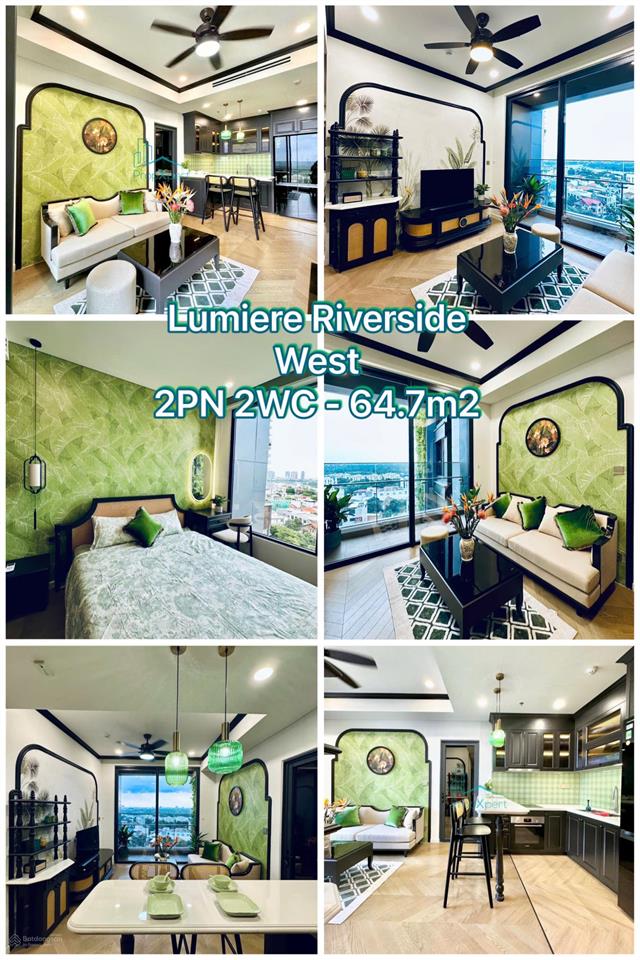 Cần thuê căn hộ 65m² 2pn 2wc view sông lumiere riverside, full nt cao cấp, 39tr/tháng