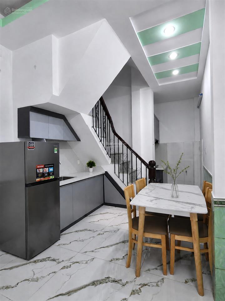 Nhà mới 1 trệt 4 lầu full nội thất gò vấp