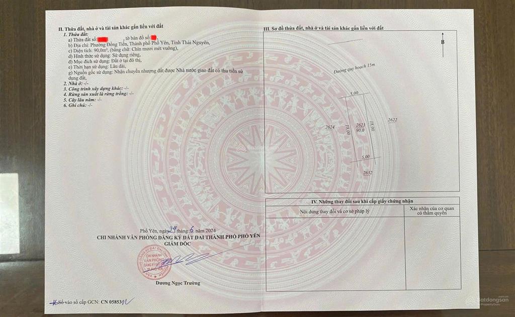 Chỉ 2,75 tỷ sở hữu ngay 90m2 tại kđt yên bình xanh.phổ yên,tp thái nguyên.