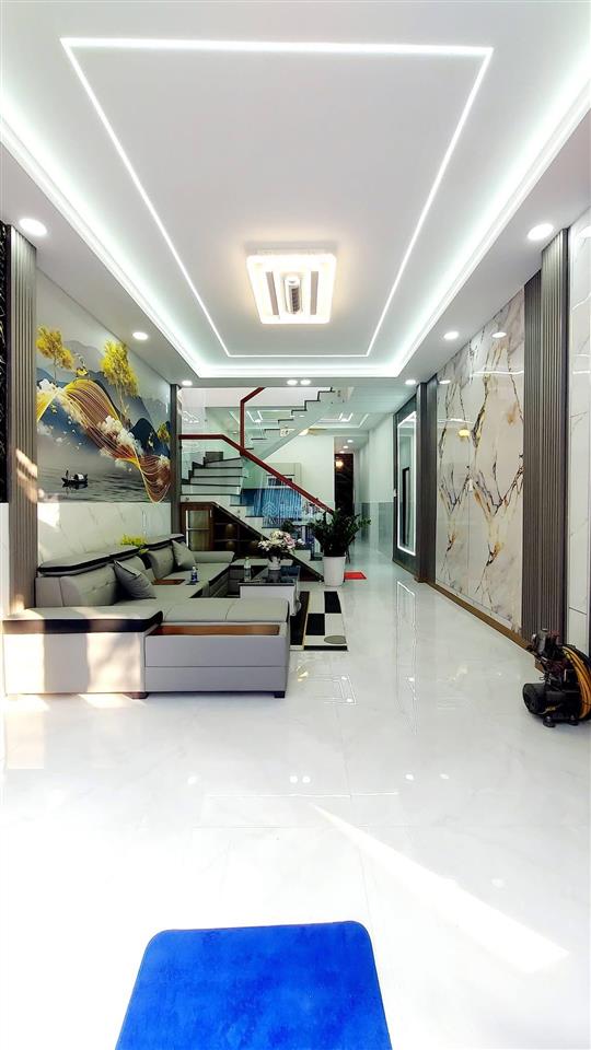 158 lâm thị hố thông 5m  ngang 4mx15m đúc 1 trệt 1 lầu 3pn