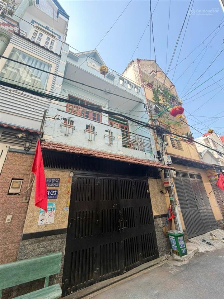 Nhà 1/ ngắn lâm thị hố  4,5m x 12m đúc 2 tầng lầu  đường 6m thông