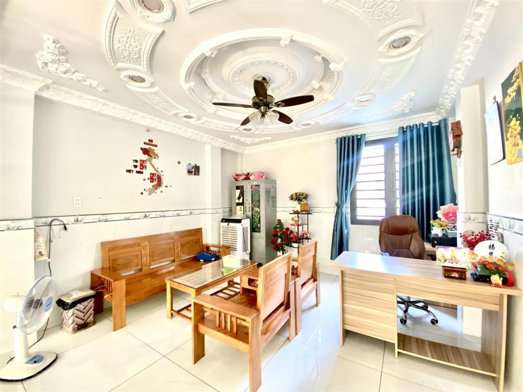 Nhà đúc 1 trệt 1 lửng 3 lầu đường thông 7m  trần thị hè gần hiệp thành city