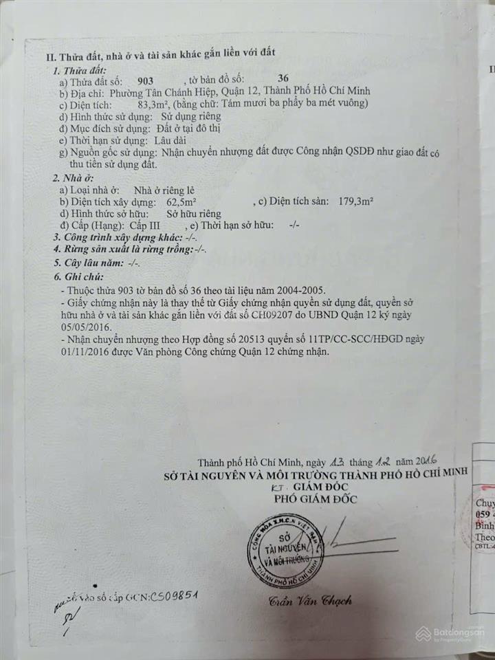 Nhà shr huỳnh thị hai cn 83.3m2, 4m x 27m  đúc 1 trệt 2 lầu gần ubnd tch