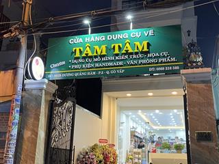 Cho thuê văn phòng tại 80/28 dương quảng hàm, lô góc 2 mặt tiền đường