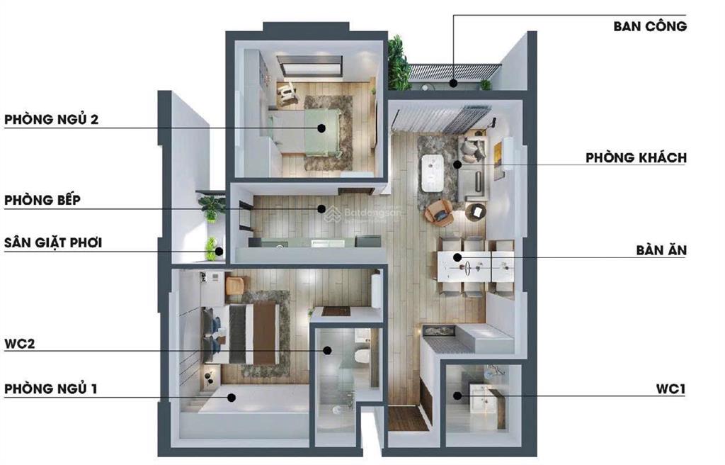 Chìa khoá trao tay căn 2pn view biển mới 100%, sổ vĩnh viễn, giá hời thị trường
