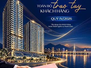 Bàn giao sổ hồng lâu dài căn góc 1pn view biển mỹ khê, vay 80%, lãi suất 0% (12 tháng) futa residen