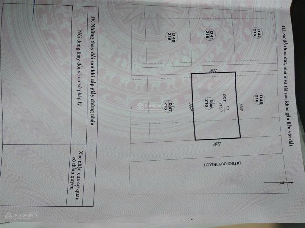 Bán nhanh lô đất biệt thự 216m2 tp hạ long ở để về quê, sổ đỏ sẵn, cần tiền gấp