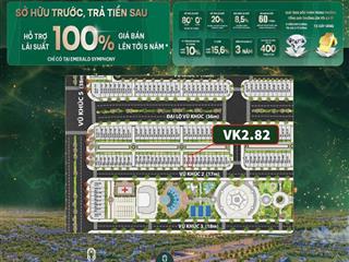 Shophouse emerald symphony căn hiếm đối diện quảng trường trung tâm chỉ với hơn 8 tỷ