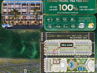 Cần bán căn lk 80m²  emerald symphony  hướng nam  tặng vườn rộng rãi  dễ kinh doanh buôn bán