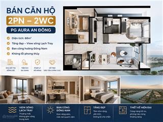 Cần chuyển nhượng căn hộ 2 phòng ngủ  2 vệ sinh tại pg aura an đồng, tầng đẹp, view sông lạch tray