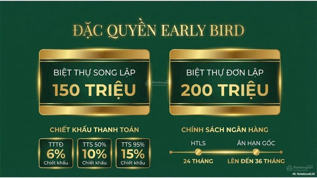 Chỉ còn 3 căn biệt thự view hồ, lưng tựa núi cạnh intercon, sổ đỏ từng căn, chiết khấu lên tới 15%