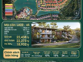 Bán song lập lakeside residences thanh xuân valley, xẻ khe, view hồ ôm trọn không gian, 198m, 19 tỷ