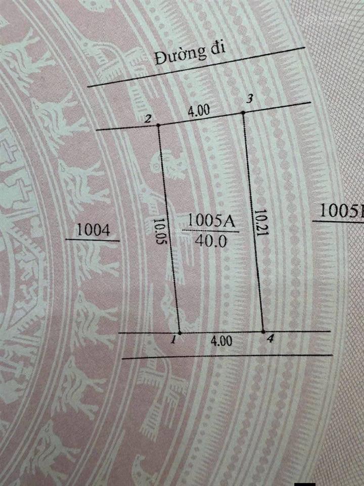 Cần bán lô đất thổ cư. dt 40 m.mt 4 m.ở la phù xã an khánh hn. gần khu đô thị lê trọng tấn. v.đ 4.