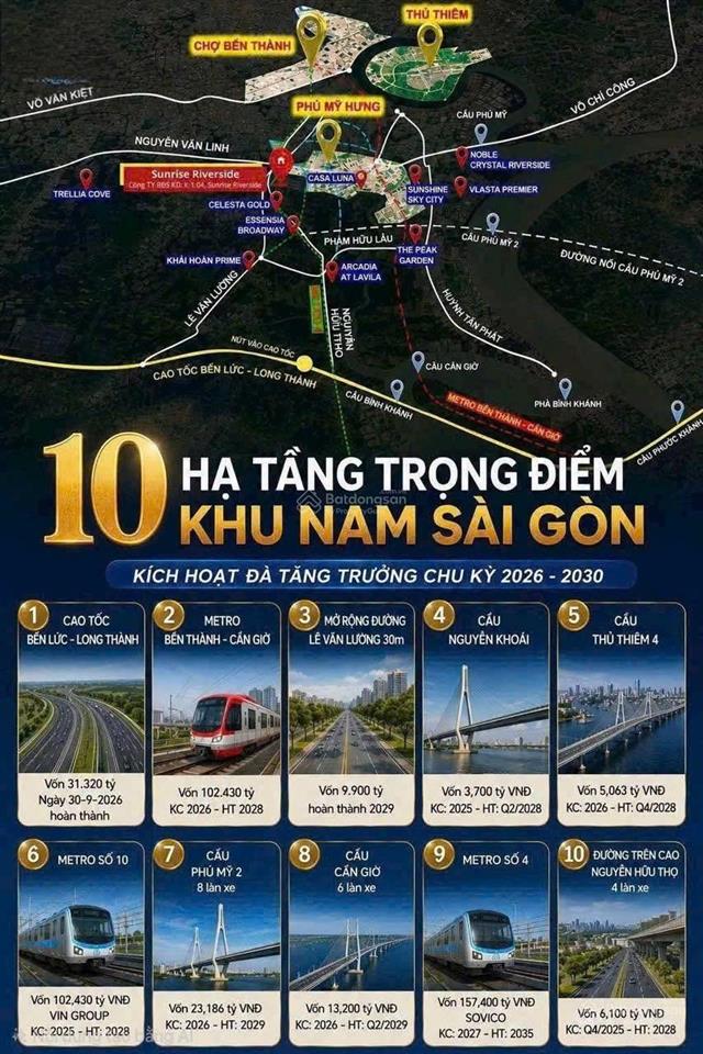 Căn hộ 4 mặt tiền đường, 3 mặt giáp sông, khu nam sài gòn, giá 67 tr/m2, nhận nhà ở ngay(đã có vat)
