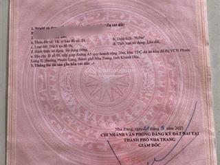 Bán nhà cấp 4 đường a5 rộng 20m, tđc vcn phước long 2 có sổ đỏ ngang 5m vuông vắn