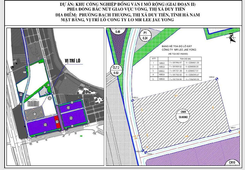Chuyển nhượng đất khu công nghiệp đồng văn 1 mở rộng, hà nam