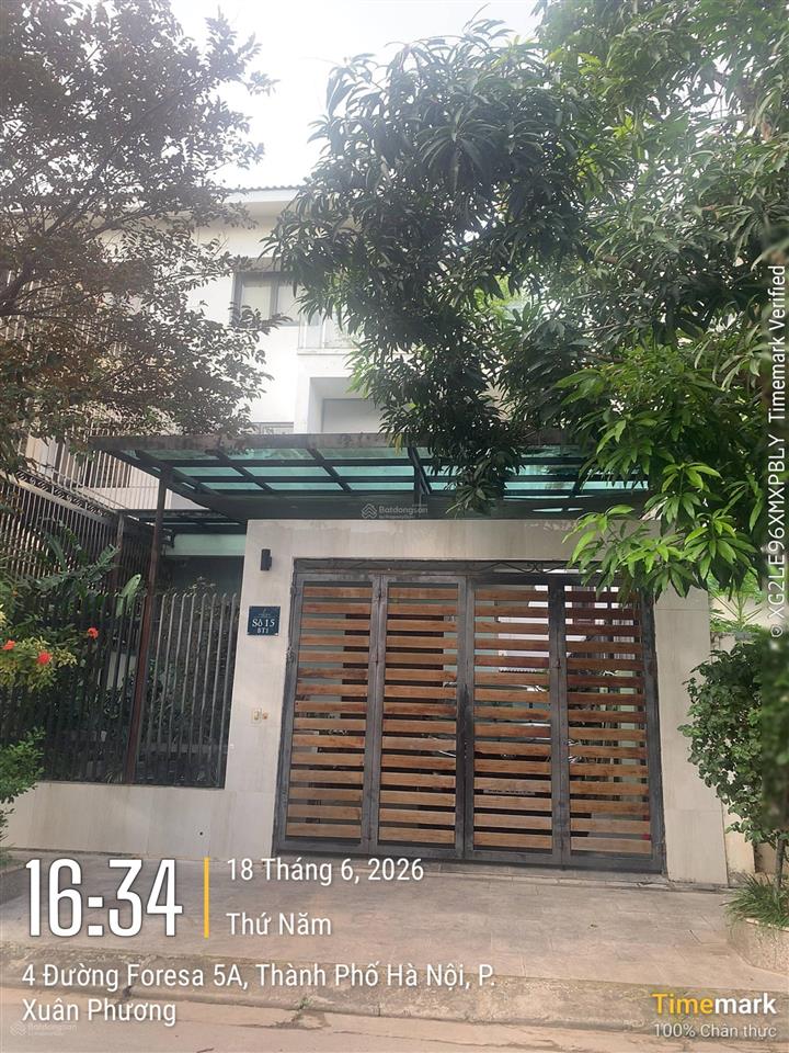 Cho thuê liền kề xuân phương tasco foresa 100m2x4t full điều hoà, xe tải đỗ, vỉa hè rộng