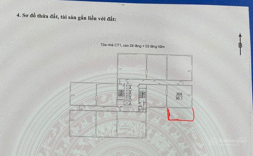 Bán căn hộ chung cư x2 đại kim căn góc 95,1 m2 trong nhà và 50m2 sân  chính chủ