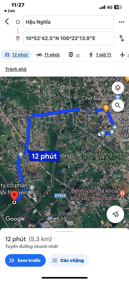 Chính chủ bán đất khu trung tâm xã tân phú (x.hiệp hòa mới), đức hoà, long an gần da vingroup 197ha