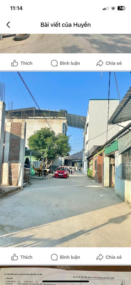 Bán đất khối 2 vinh tân, phường trường vinh, nghệ an