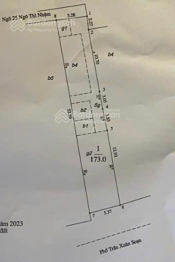Chính chủ cần bán gấp nhà mặt phố khu đất vàng phố trần xuân soạn, hai bà trưng 173m2 sổ đỏ full