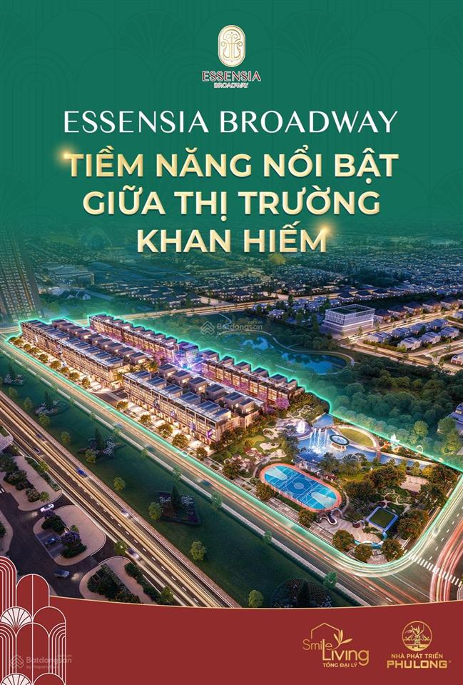 Cđt bán biệt thự liền kề dự án essensia broadway, mặt tiền nguyễn hữu thọ, trung tâm nam sài gòn