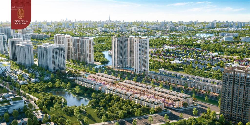 Cđt bán biệt thự liền kề dự án essensia broadway, mặt tiền nguyễn hữu thọ, trung tâm nam sài gòn