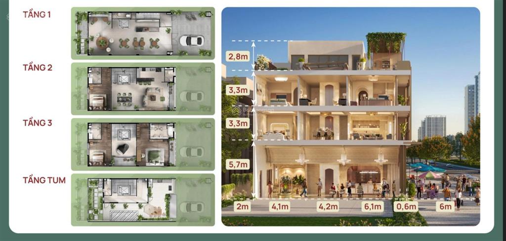 Cđt bán biệt thự liền kề dự án essensia broadway, mặt tiền nguyễn hữu thọ, trung tâm nam sài gòn