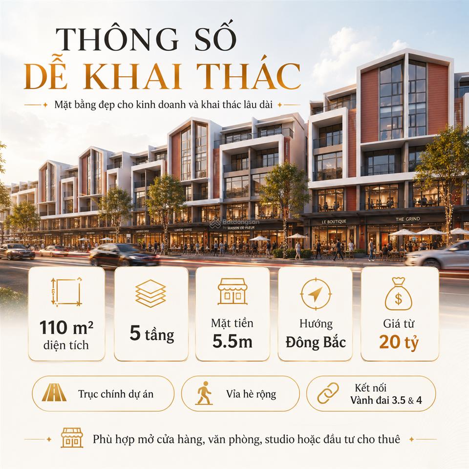 Bán căn shophouse trục chính 51m dự án ocp3 văn giang, chiết khấu 40%, cạnh 10 toà chung cư masteri