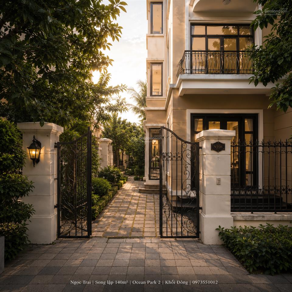 Biệt thự song lập ngọc trai 140m², sản phẩm dễ tiếp cận nhất trong phân khu đảo cao cấp và khép kín