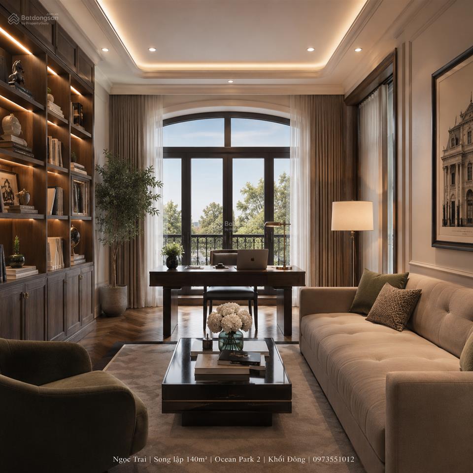 Biệt thự song lập ngọc trai 140m², sản phẩm dễ tiếp cận nhất trong phân khu đảo cao cấp và khép kín
