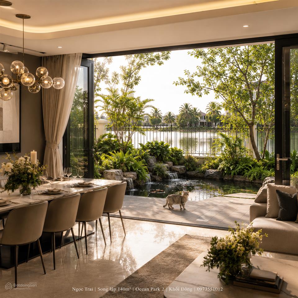 Song lập ngọc trai 160m², dtxd lớn, không gian rộng rãi, ngôi nhà retreat thứ 2 của gia đình lớn
