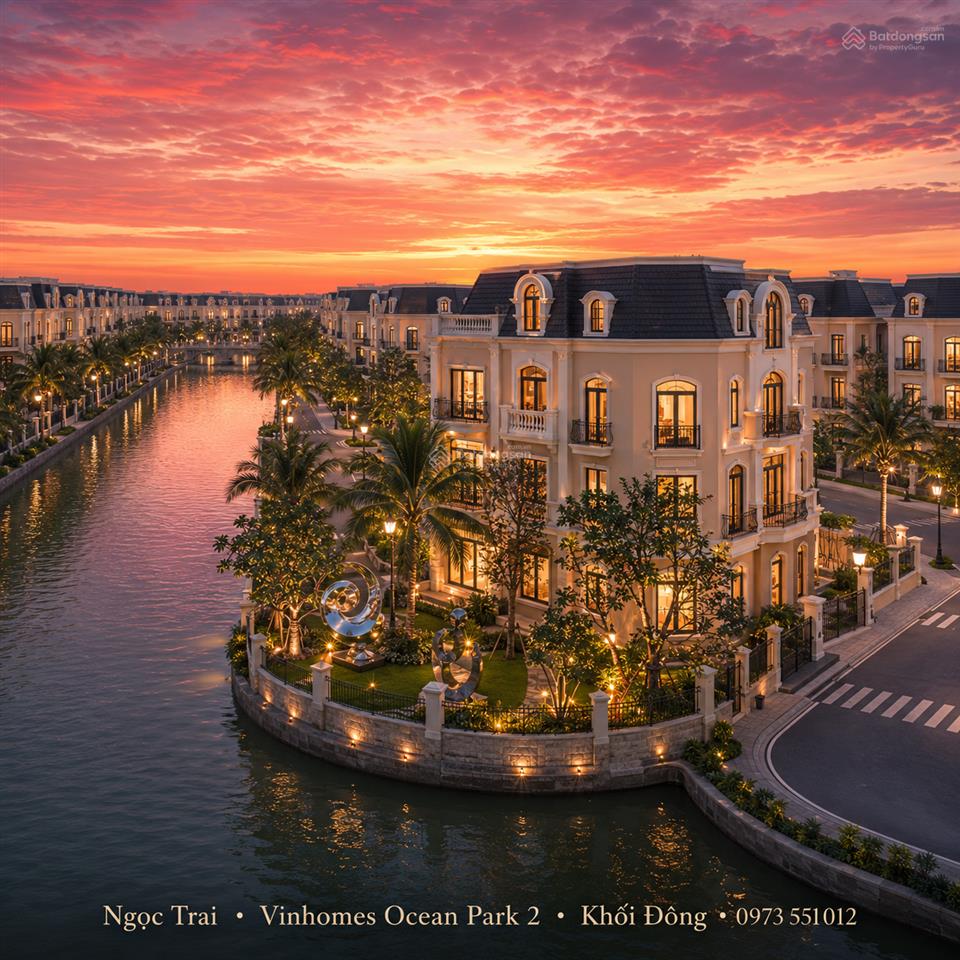 Biệt thự đơn lập ngọc trai, tài sản gia đình tại phân khu đảo cao cấp ocean park 2