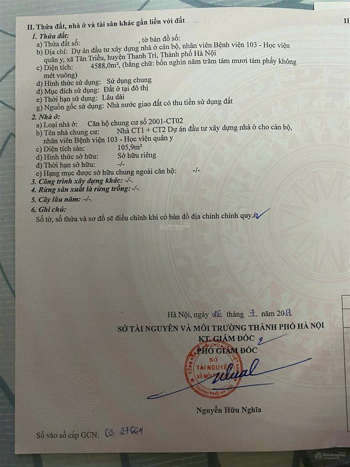 Chính chủ cần bán căn hộ cc p2001 ct02 viện 103, văn quán hà đông, hà nội