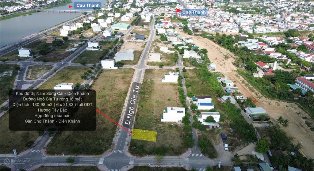 Mình cần bán gấp lô đất mặt tiền ngô gia tự thuộc khu đô thị nam sông cái, giá chỉ 17tr/m2