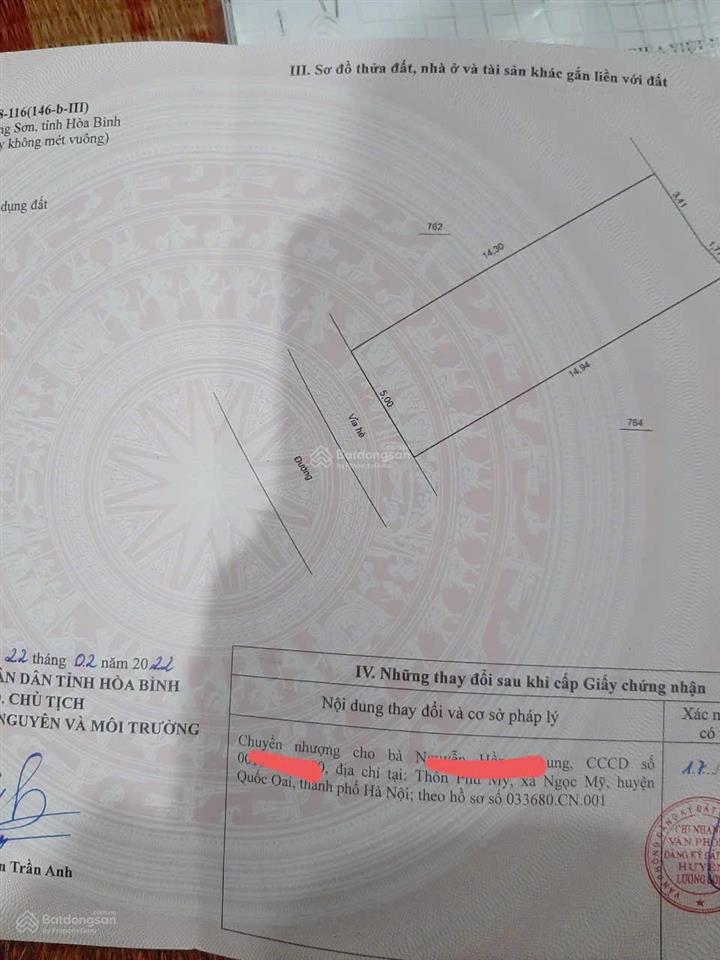 Bán đất nền tại thị trấn lương sơn, 2,2 tỷ, 72 m2