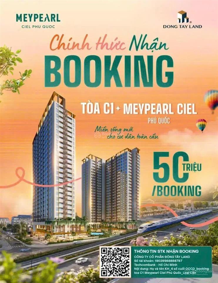 Chính thức nhận booking tòa c1 meypearl ciel phú quốc