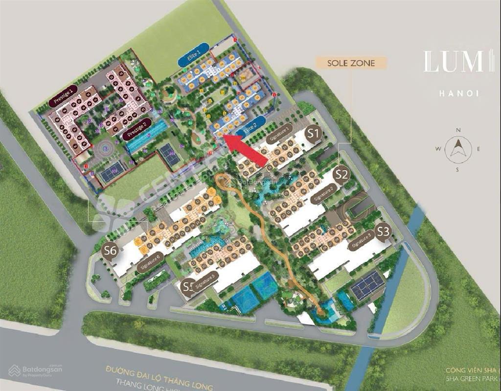 Bán căn góc 2pn tòa e2 dự án lumi hà nội