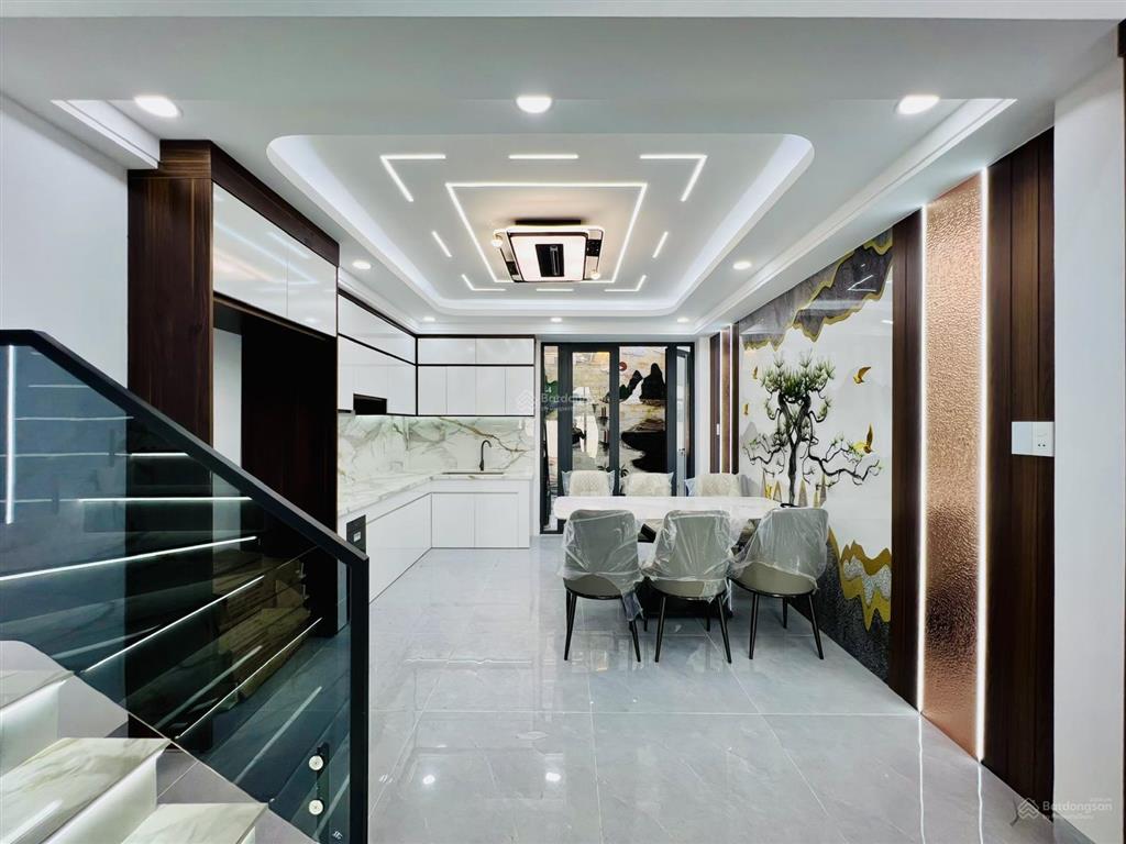 Dãy nhà cao cấp khu đồng bộ đ. kinh dương vương gần aeon tên lửa 60m2 x 5 tầng 7,56 tỷ shr