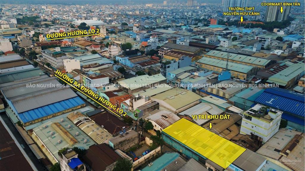 Bán đất phân lô bình tân 9 lô 72m2 đường hương lộ 2 gần tên lửa giá tốt 5,3 tỷ shr