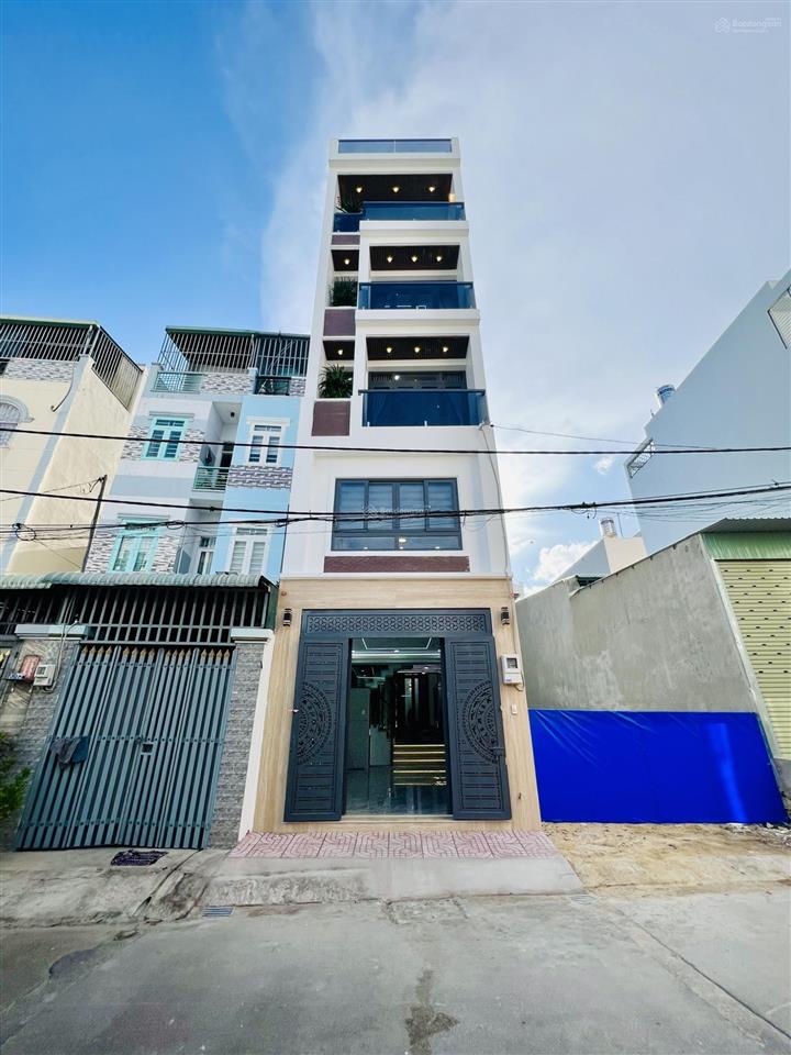 Giá tốt nhà mới đẹp hiện đại 5 tầng thang máy 73m2 chỉ 8,4 tỷ đường hương lộ 2 shr gần tên lửa