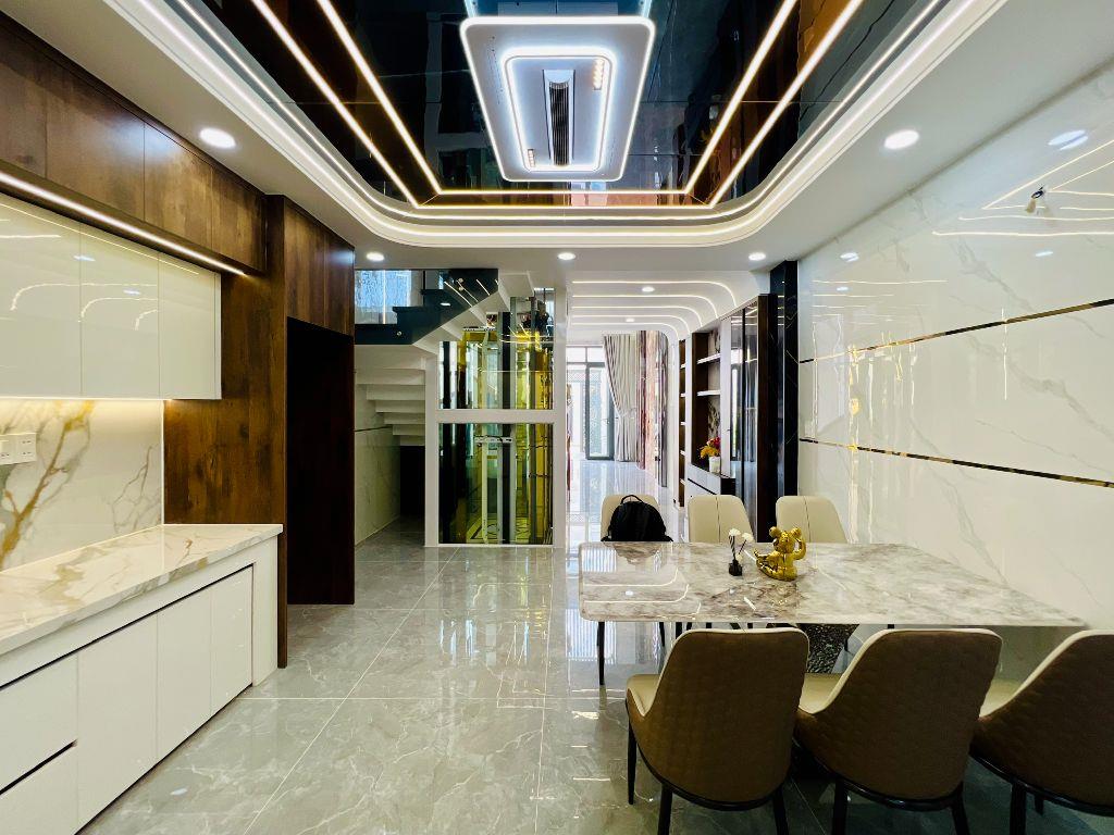 Siêu Phẩm Nhà Cao Cấp Gần Aeon Đường Tên Lửa 4,3x19m Thang Máy 5 Tầng 5PN 9,4 Tỷ SHR