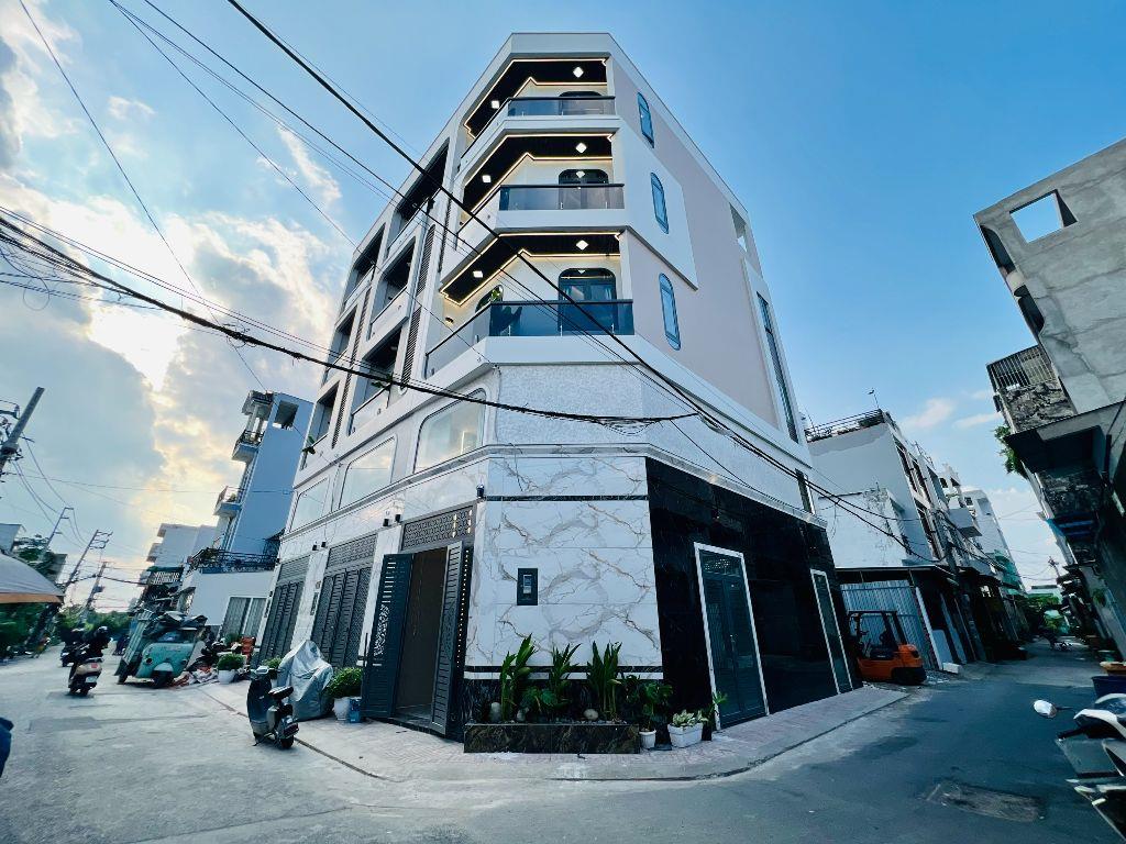 Hạ 500 Triệu Nhà Góc 2 Mặt Tiền Hương Lộ 2 Gần Tên Lửa 5,8x12m 5 Tầng 5PN 7,4 Tỷ SHR