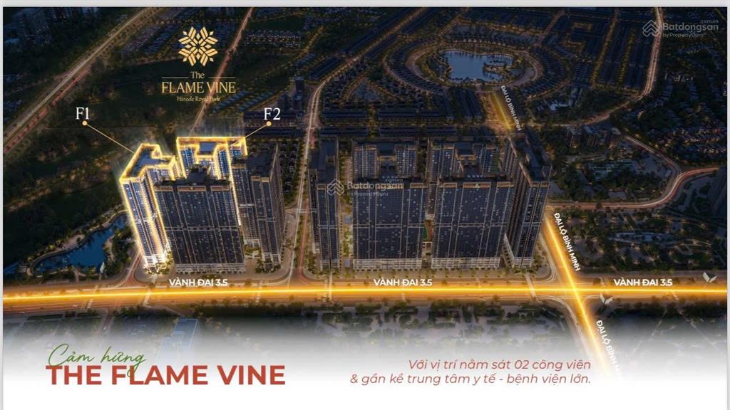 Quỹ ngoại giao căn hộ cao cấp gần mỹ đình  the flame vine mặt đường vành đai 3.5 giá chỉ 7x/m2