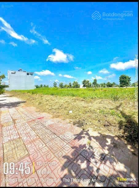 Cần bán gấp đất kdc tây nam thủ thừa, tỉnh long an 200m full thổ cư mặt tiền đt 818 rộng 32m