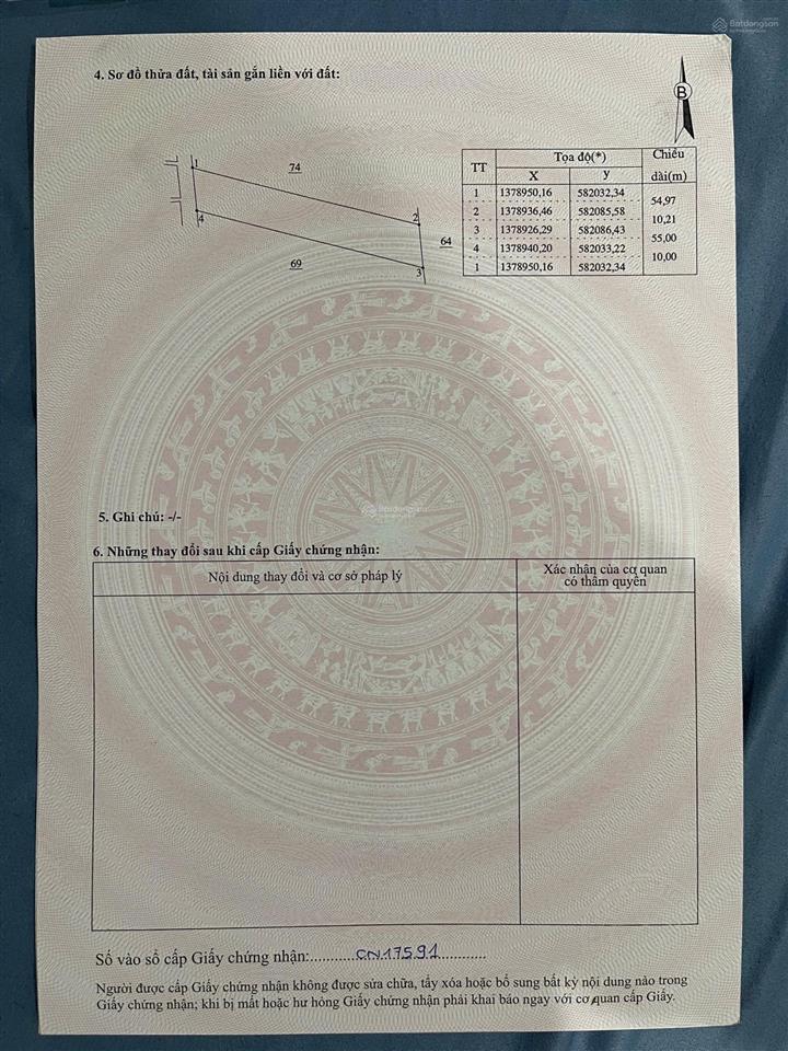 Bán đất tại xã ninh xuân, ninh hòa, khánh hòa, giá ưu đãi 130tr  523.6m2. sổ hồng đầy đủ