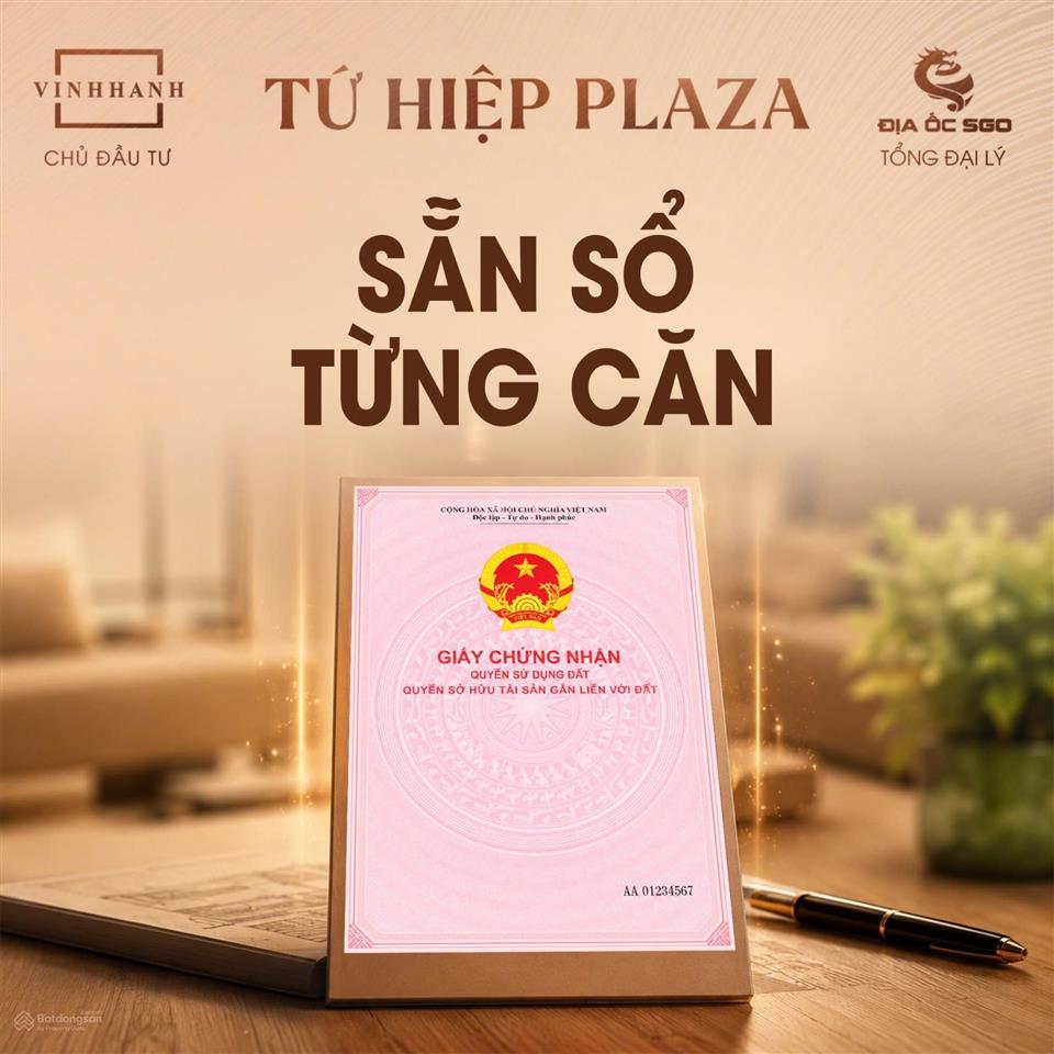 Bán văn phòng  thương mại tứ hiệp plaza hơn 2,2 tỉ/căn. gọi cđt 0941 617 ***